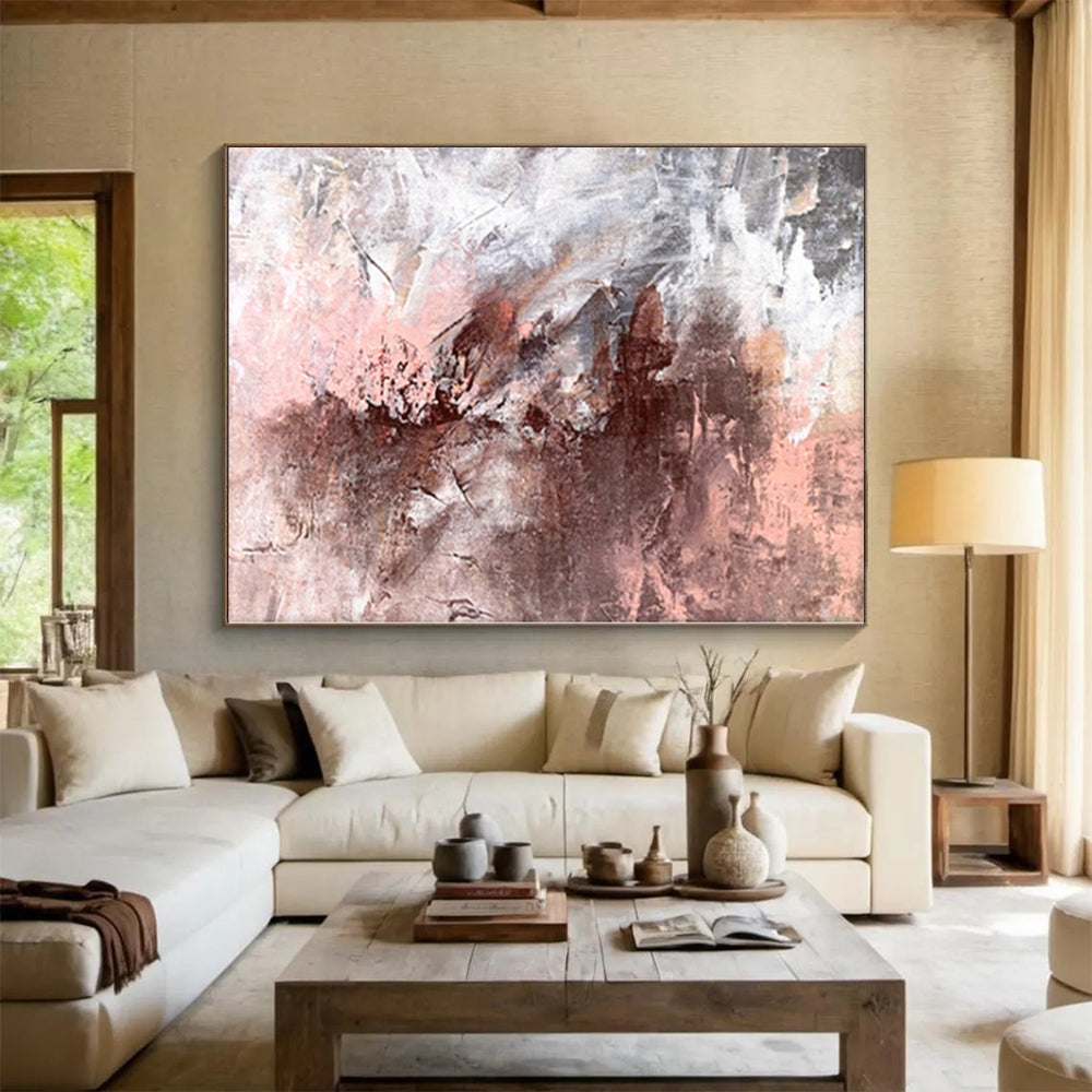 Custom Extra Large Abstract Mandala - Hand-Painted Acrylic for Yoga Studio Sanctuaries