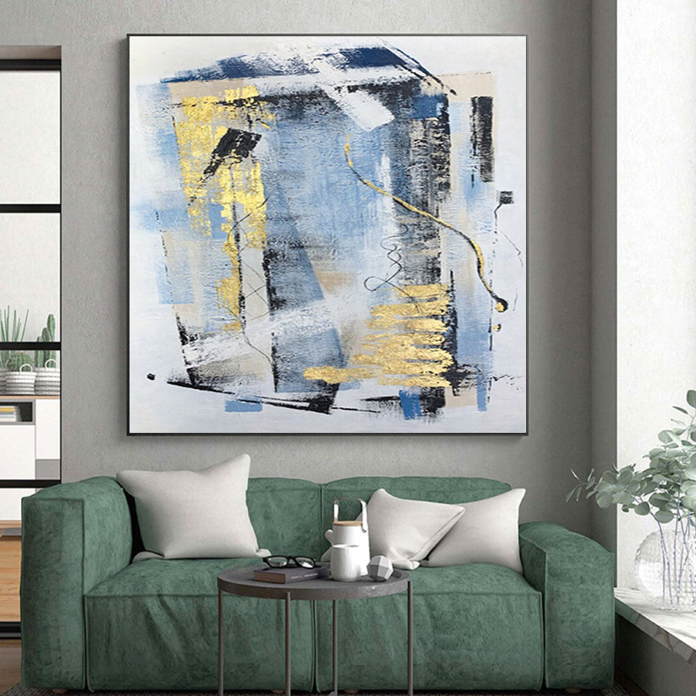 Immense Made-to-Order Abstract Canvas for Kitchen Pantry Feature Walls