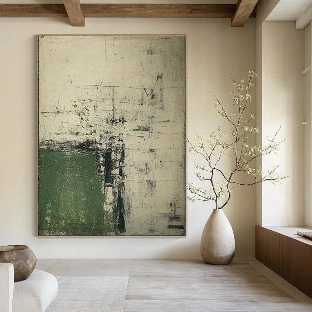 Oversized Abstract Wall Art for Home Gym Interiors - Custom Resin on Canvas