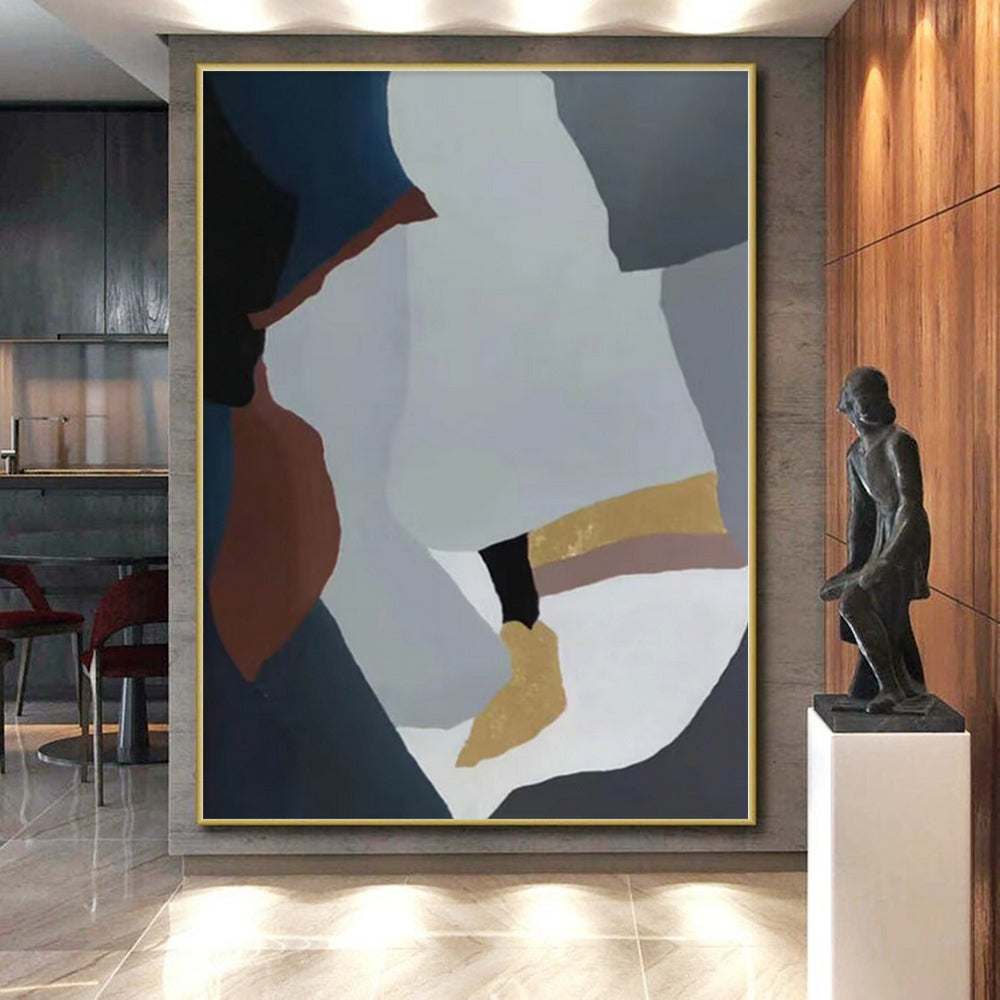 Staggering Custom Abstract Painting for Hallway Passage