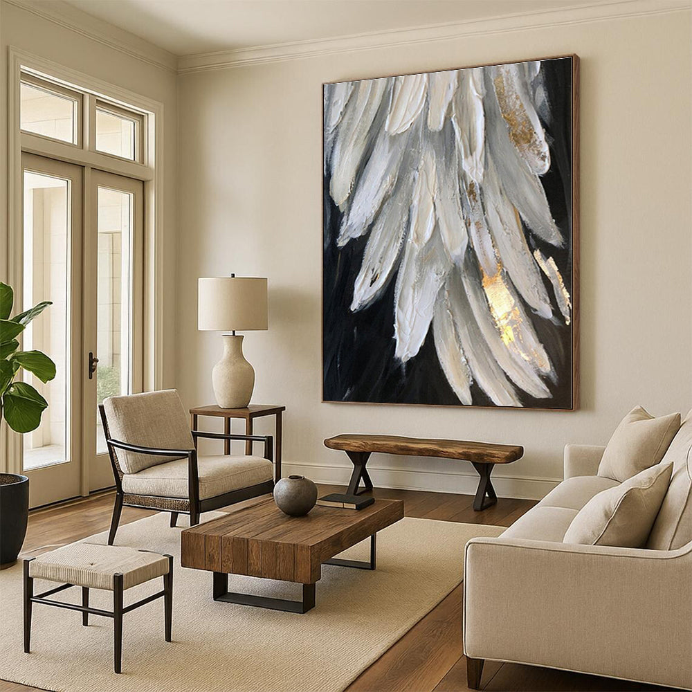 Mammoth Made-to-Order Abstract Canvas for Kitchen Island Feature Wall