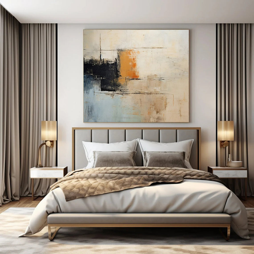 Hand-Painted Bespoke Abstract Art for Dining Room and Hallway
