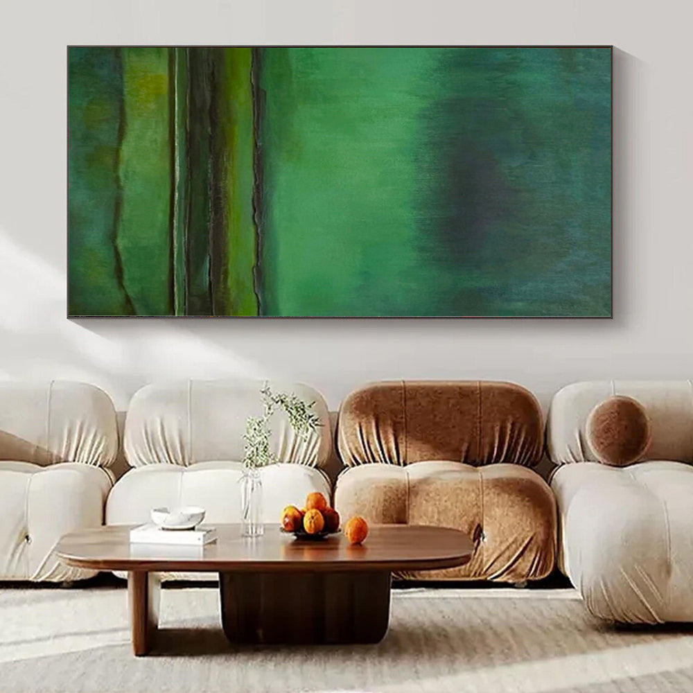 Monumental Abstract Art for Entryway Coat Closets - Custom Mixed Media on Linen