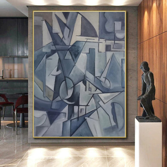 Gigantic Bespoke Abstract Painting for Living Room Archway Feature