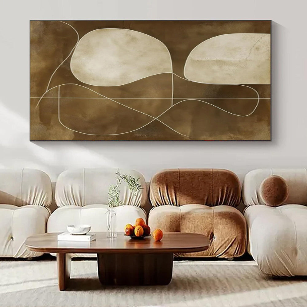 Extra-Huge Hand-Painted Contemporary Abstract Painting for Wedding Venue Ceremony Aisles