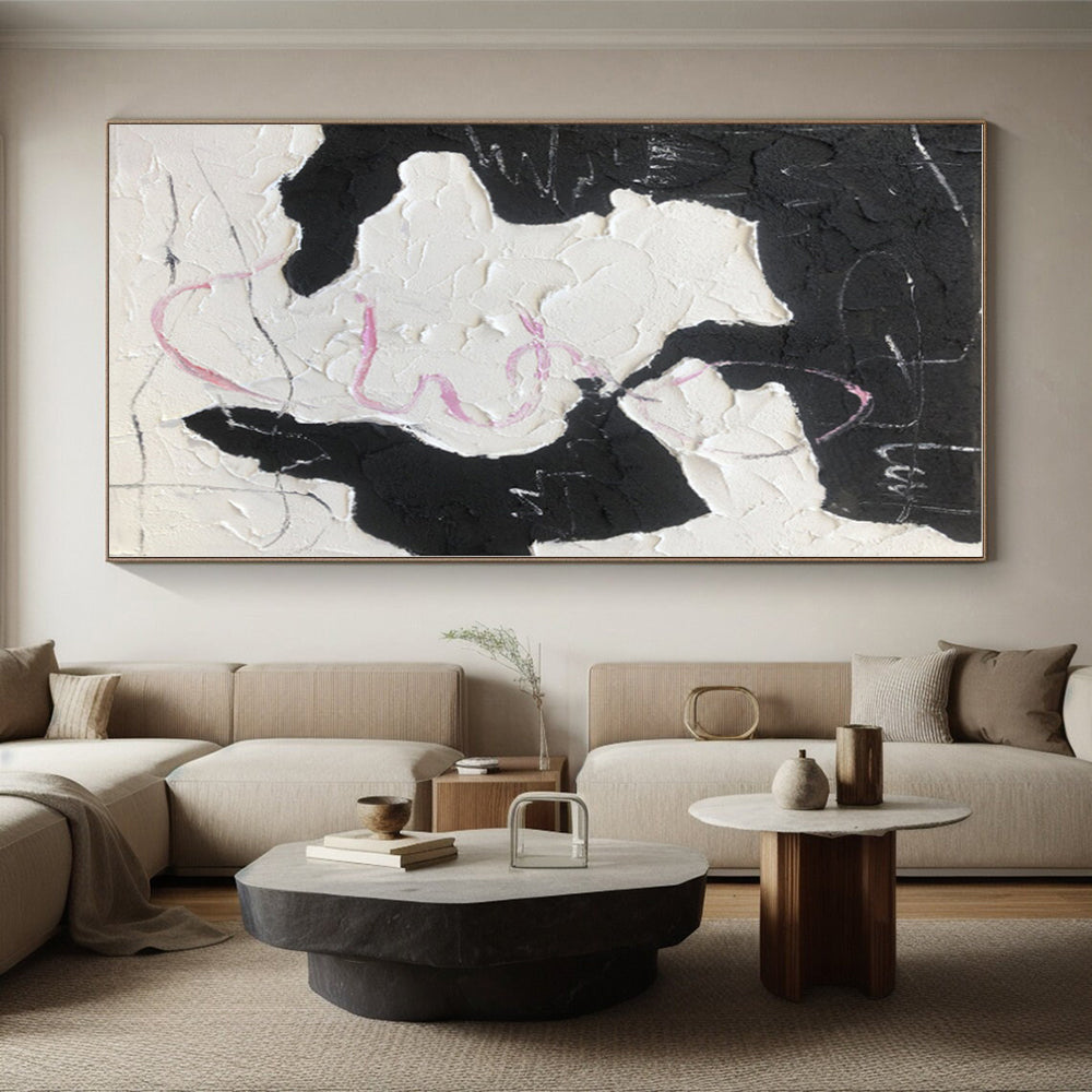 Staggering Made-to-Order Abstract Painting for Home Wine Cellar Barrel Racking Wall