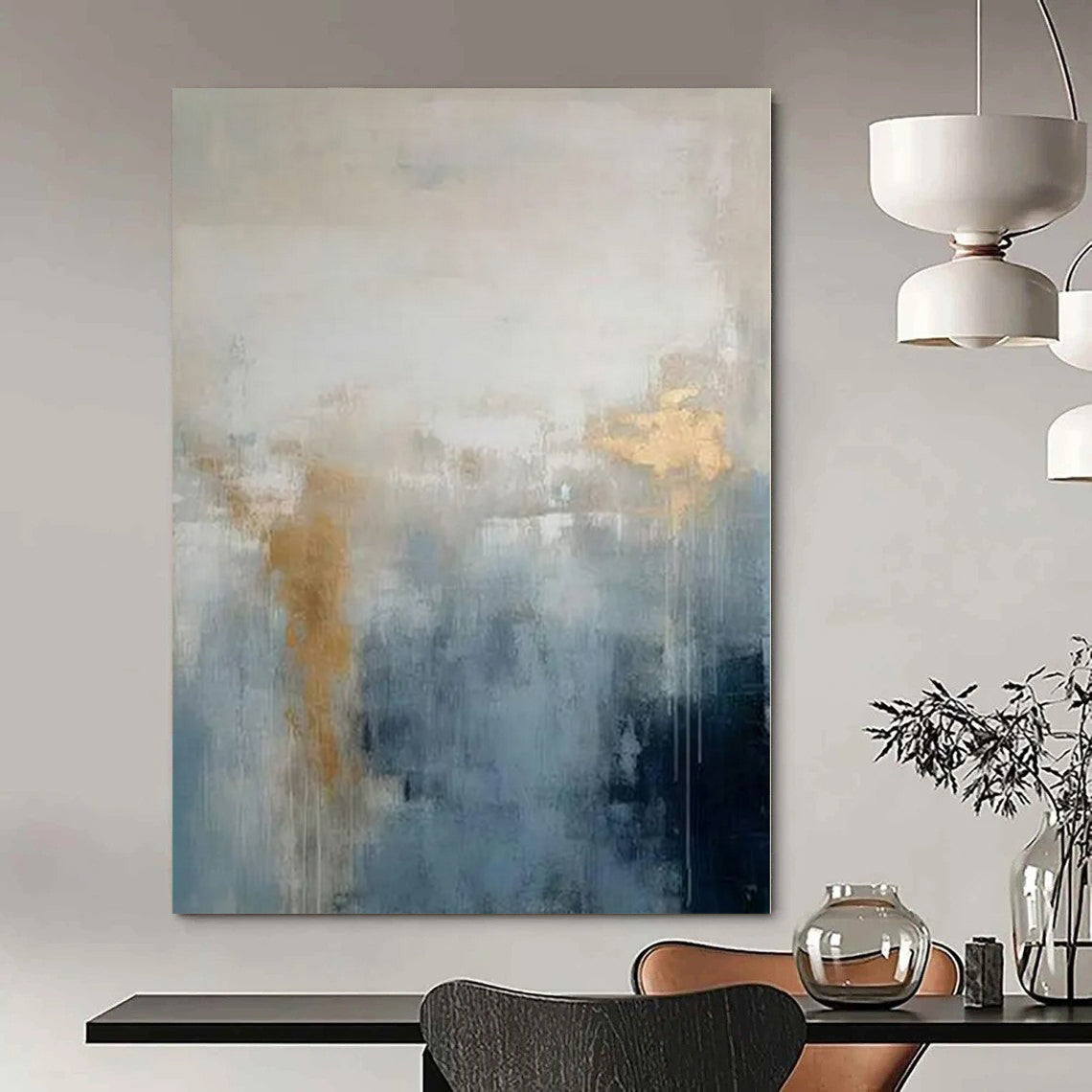 Modern Mosaic Hand-Painted Abstract Wall Art for Dining Room Backsplashes