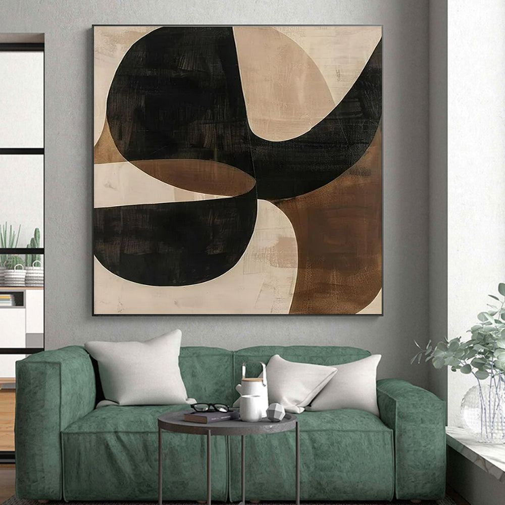 Large-Scale Modern Abstract Canvas for Event Registration Desk Backdrops