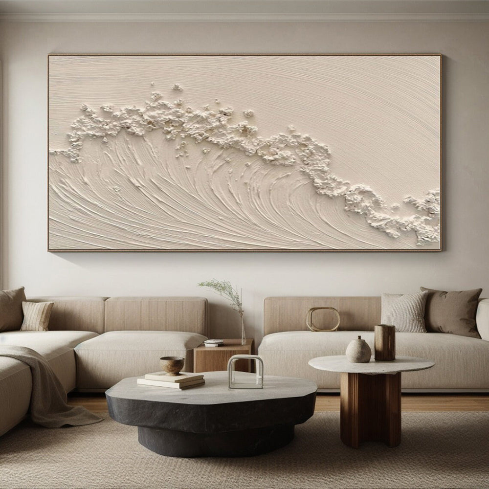 Monumental Abstract Canvas for Nursery Crib Soothing Background LargeART0681