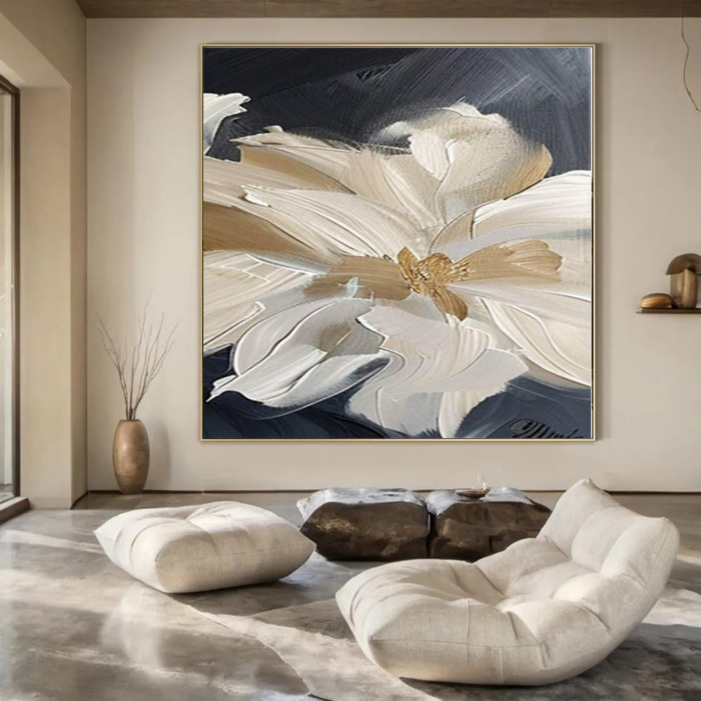 Huge Hand-Painted Contemporary Abstract Painting for Family Home Sunrooms