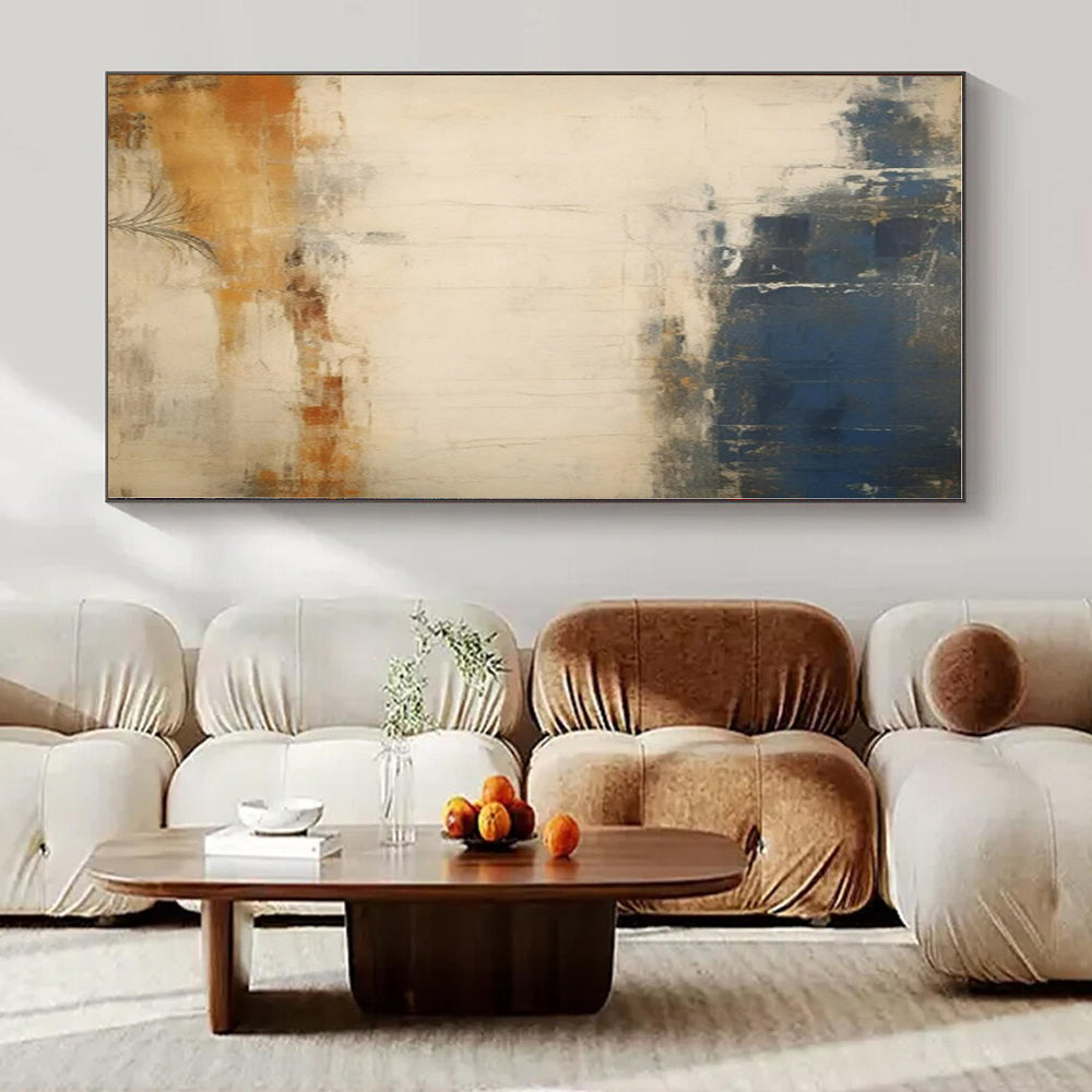 Hand-Painted Bespoke Abstract Canvas for Bedroom and Hotel Suite