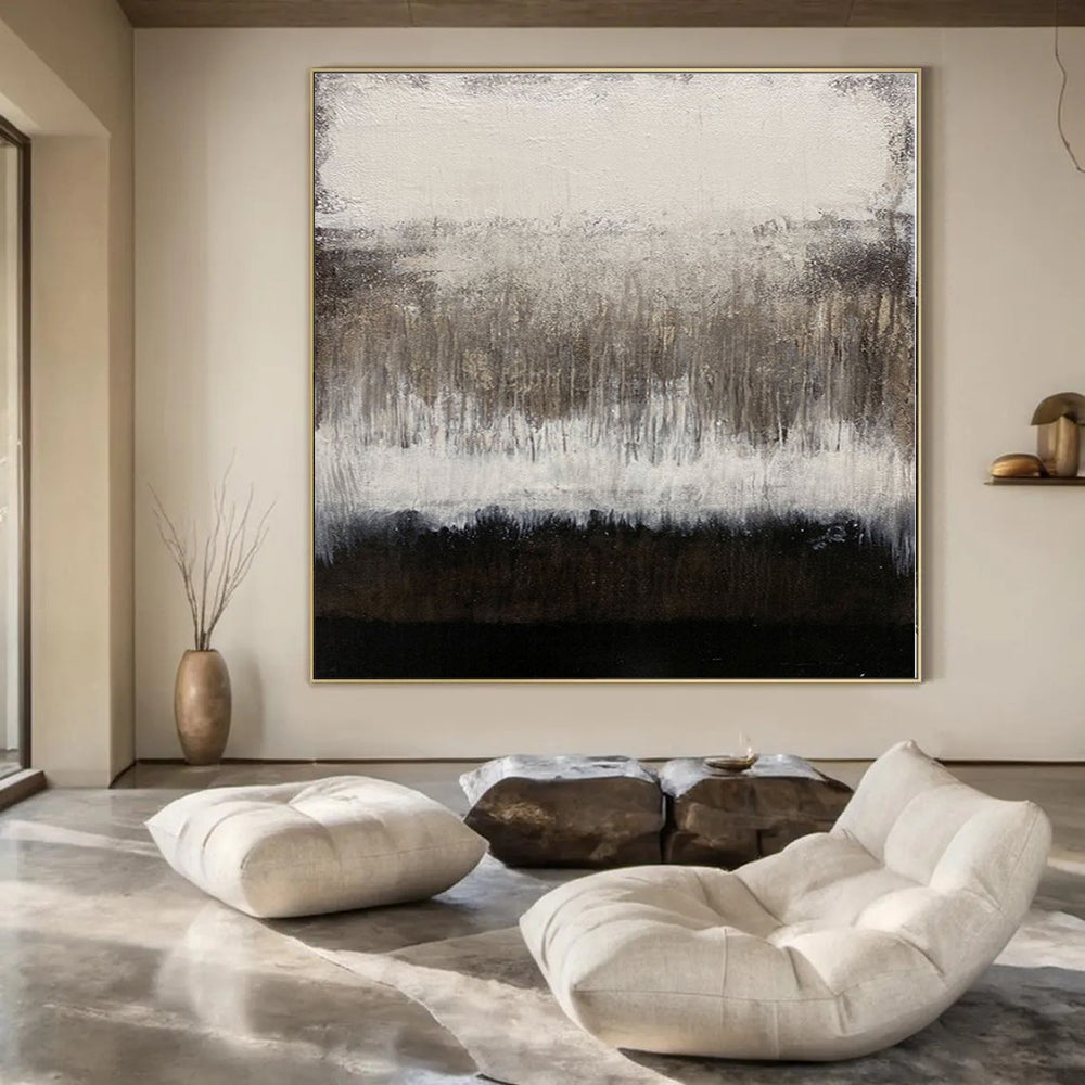 Epic-Scale Hand-Painted Abstract Canvas for Living Room Feature Walls