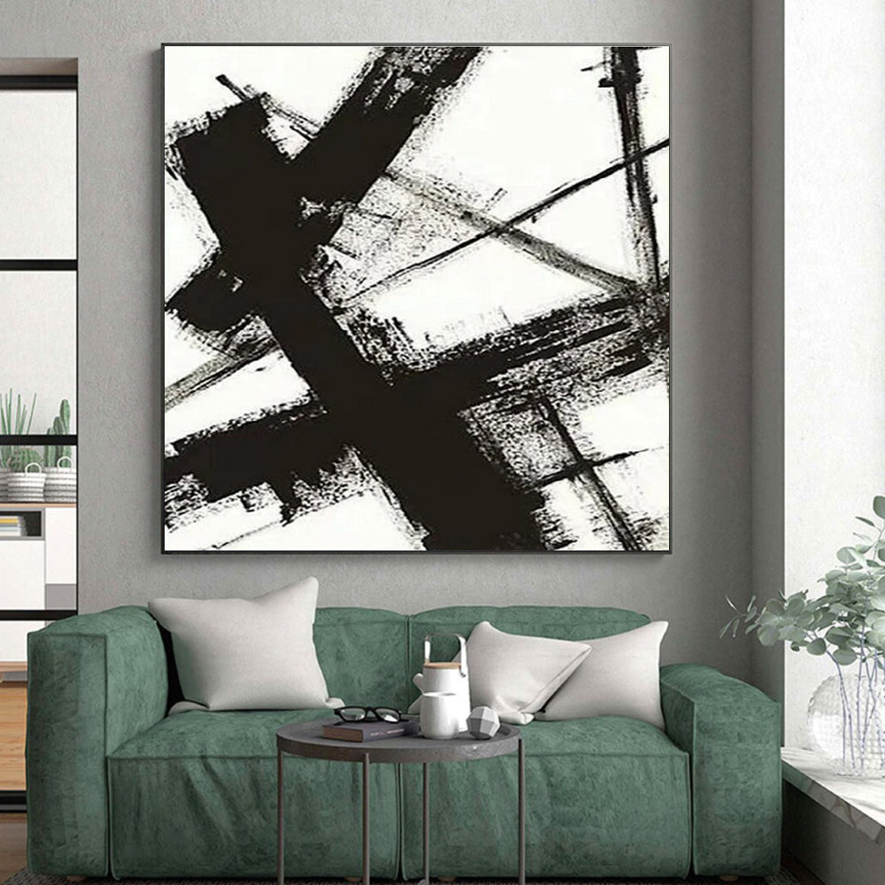 Extra-Huge Custom Abstract Canvas for Garage Tool Organizer Wall