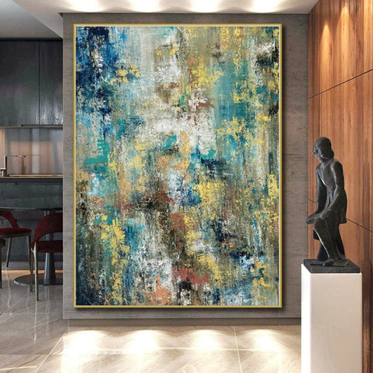 Monumental Abstract Expressionist Art - Commissioned Mixed Media for Art Gallery Exhibitions