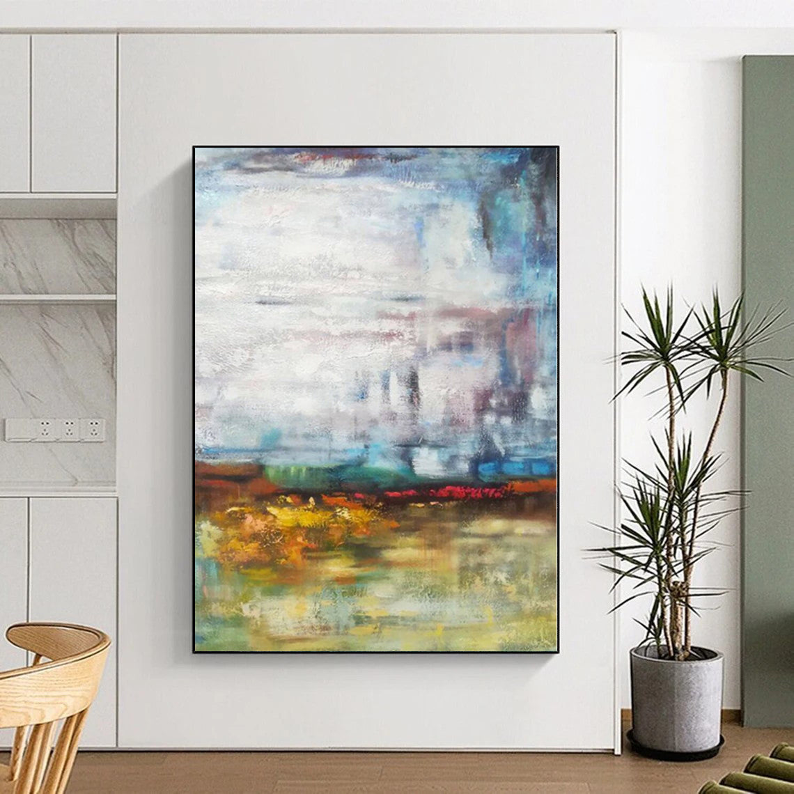 Staggering Made-to-Order Abstract Painting for Home Music Studio Wall