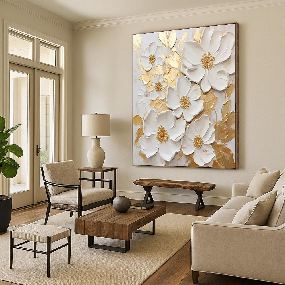 Enormous Hand-Crafted Abstract Canvas for Photography Studios LargeART0658
