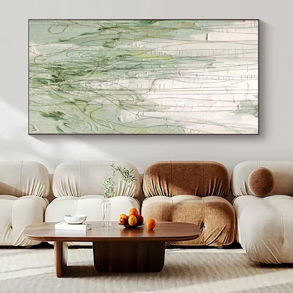 Large Abstract Canvas for Secret Passageway Interiors - Commissioned Mixed Media on Canvas