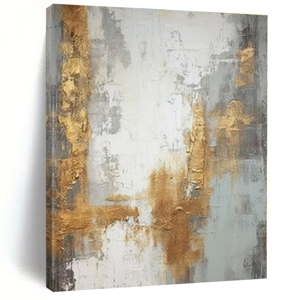 Oversized Hand-Painted Contemporary Abstract Mural for Office Collaboration Spaces