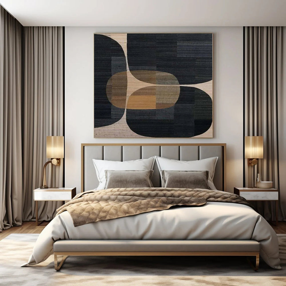 Oversized Abstract Wall Art for Mudroom Entrances - Commissioned Acrylic on Canvas