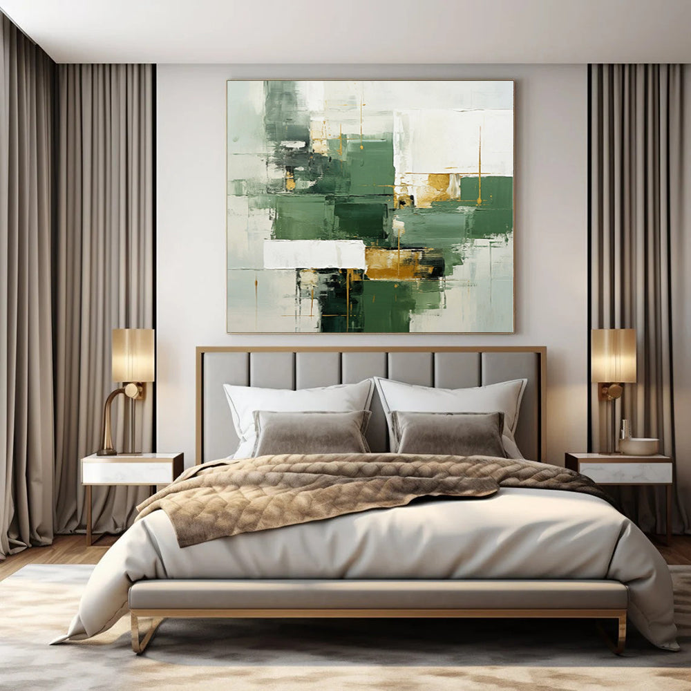 Grand Abstract Painting for Nursery Crib Nooks - Made to Order Mixed Media on Linen