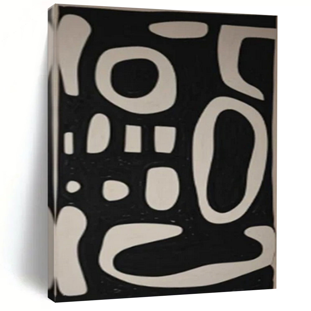 Large Hand-Painted Contemporary Abstract Wall Art for Family Home Mudrooms