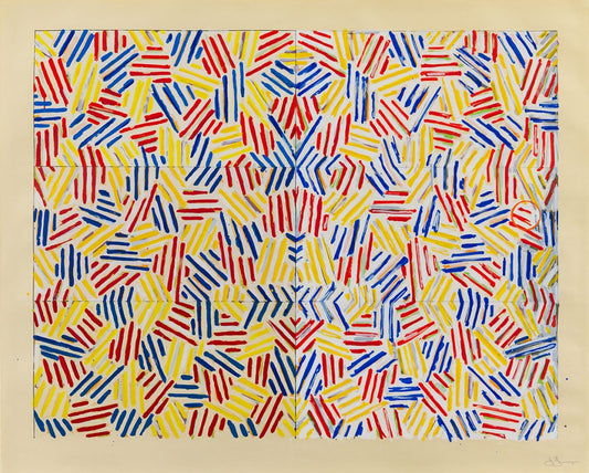 Gagosian Presents Landmark Survey of Jasper Johns’s Crosshatch Paintings in New York