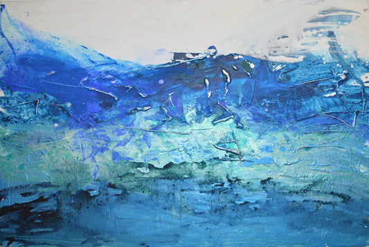 Blue Abstract Art: Exploring the Depths of Emotion and Form