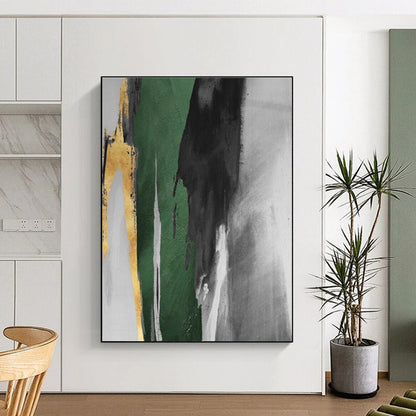 Made-to-Measure Colossal Hand-Painted Abstract Wall Art for Architectural Spaces LargeART0637