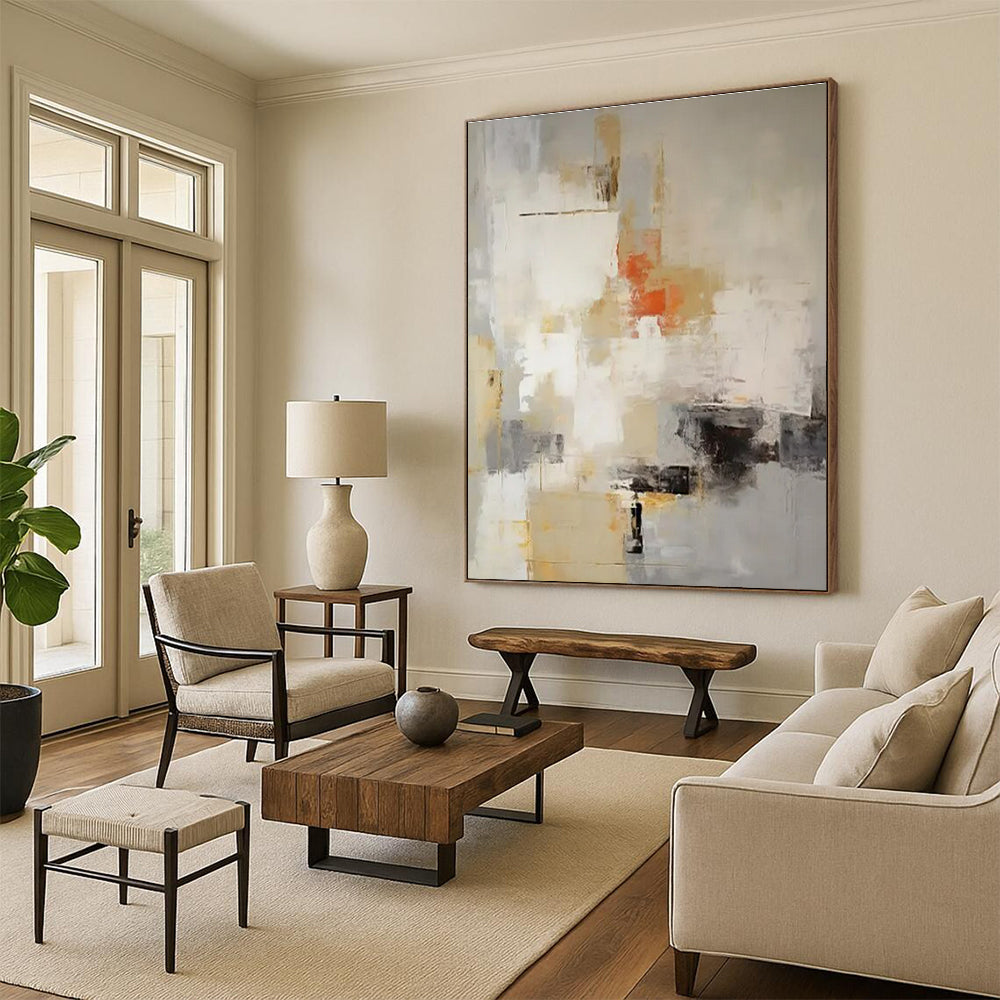 Monumental Contemporary Abstract Art for Event Silent Auction Display Areas