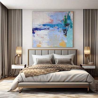 Custom Hand-Painted Abstract Painting for Office & Living Room