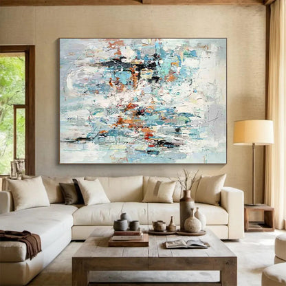 Oversized Contemporary Abstract Canvas for Fashion Show Runway Backdrops