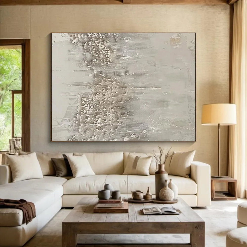 Oversized Custom Abstract Painting for Home Wine Cellar Feature Walls