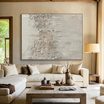 Oversized Custom Abstract Painting for Home Wine Cellar Feature Walls