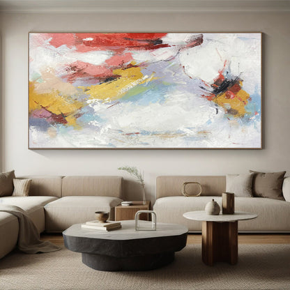 Oversized Custom Abstract Wall Art for Home Theater Projector Screen Feature Walls