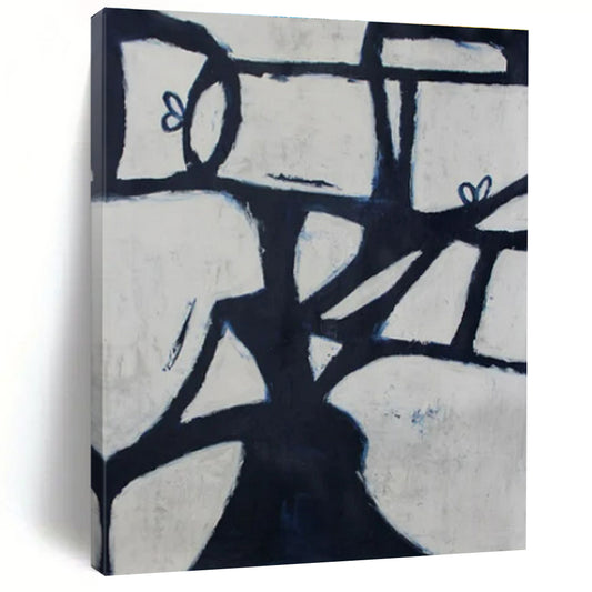 Custom Hand-Painted Abstract Canvas for Bar & Hotel Event Spaces