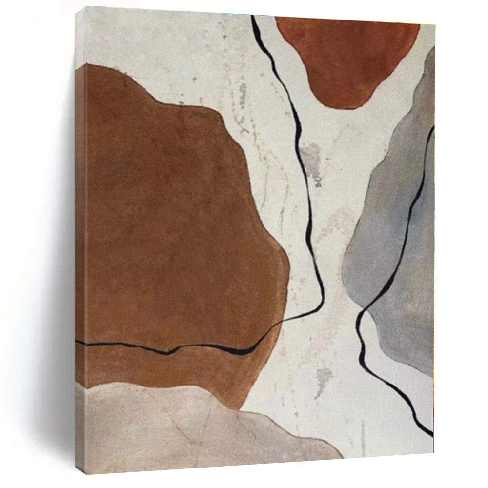 Super-Sized Custom Abstract Painting for Home Bar Backlit Wall