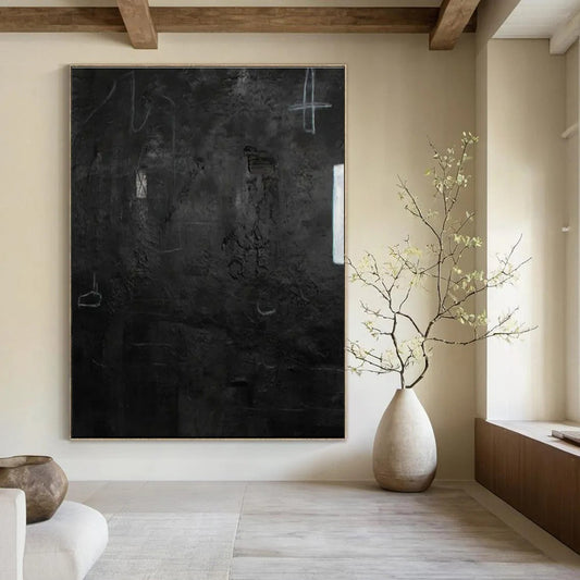 Oversized Custom Hand-Painted Abstract Art for Dining Room & Hallway