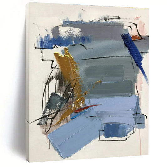 Super-Sized Contemporary Abstract Art for Home Theater Screen Surround