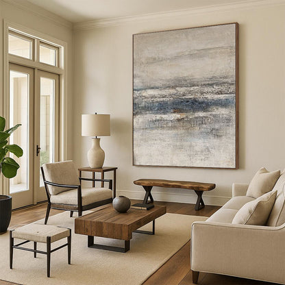 Giant Made-to-Order Abstract Canvas for Spa Sanctuaries