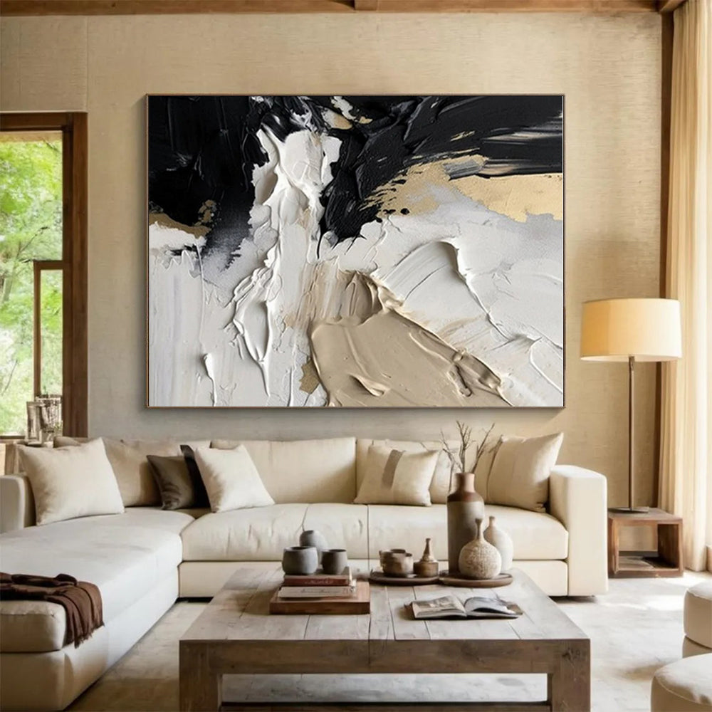 Large-Scale Abstract Art for Attic Storage and Display Wall