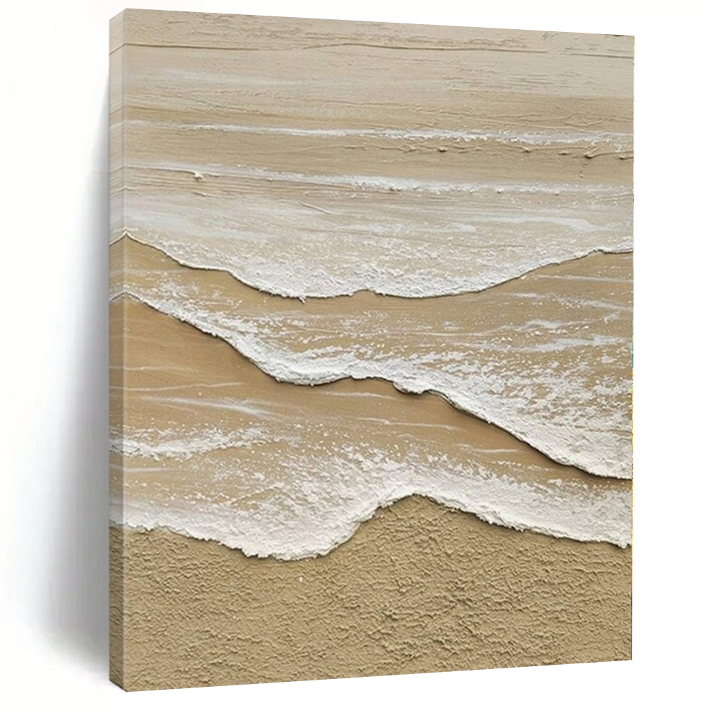 Hand-Painted Grand-Scale Abstract Canvas for Family Living Room Feature Walls