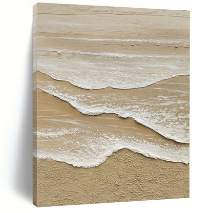 Hand-Painted Grand-Scale Abstract Canvas for Family Living Room Feature Walls