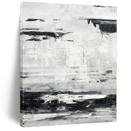 Huge Hand-Painted Contemporary Abstract Canvas for Dining Room Ceilings