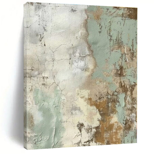 Inspirational Hand-Painted Abstract Canvas for Office Feature Walls