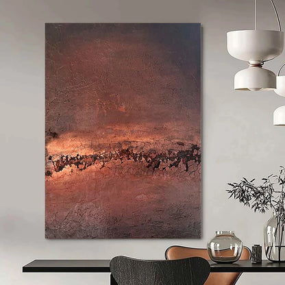 Oversized Commissioned Abstract Painting for Healthcare Facility Waiting Rooms