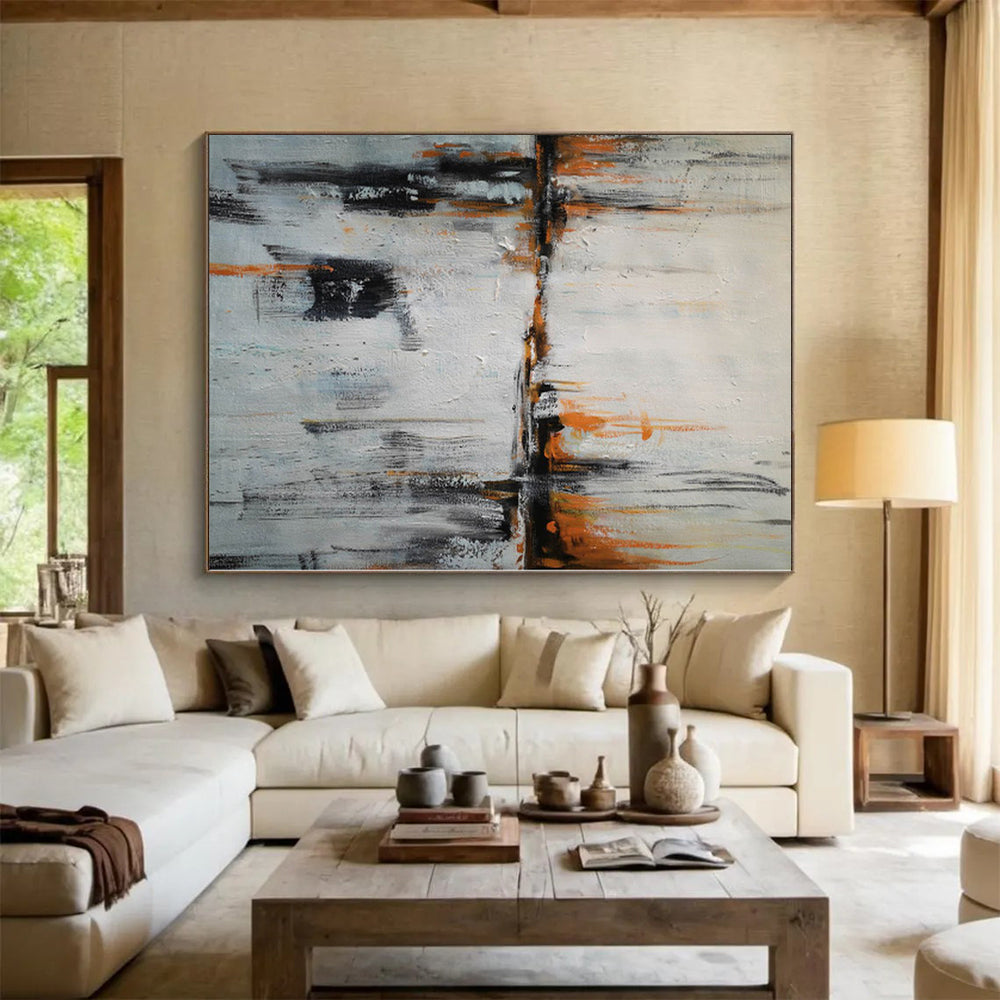 Vast Custom Abstract Wall Art for Home Theater Feature Wall