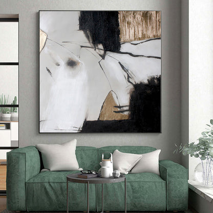 Giant Made-to-Order Abstract Canvas for Walk-in Closet Feature Walls