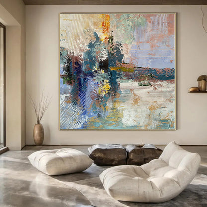 Hand-Painted Personalized Abstract Painting for Office & Bar