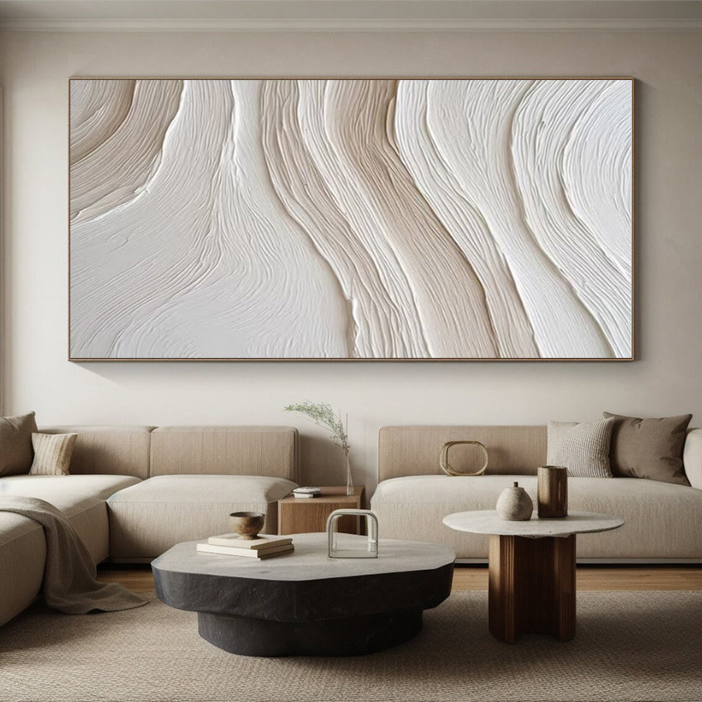 Contemporary Large Custom Abstract Wall Art for Modern Family Room Focal Point