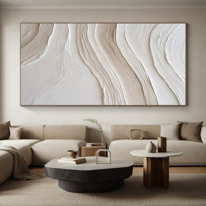 Contemporary Large Custom Abstract Wall Art for Modern Family Room Focal Point